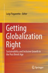 book Getting Globalization Right: Sustainability and Inclusive Growth in the Post Brexit Age