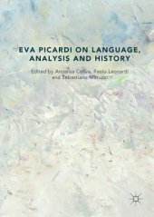 book Eva Picardi on Language, Analysis and History