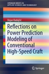 book Reflections on Power Prediction Modeling of Conventional High-Speed Craft