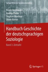 book Handbuch Geschichte der deutschsprachigen Soziologie: Band 3: Zeittafel