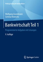 book Bankwirtschaft Teil 1: Programmierte Aufgaben mit Lösungen