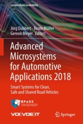 book Advanced Microsystems for Automotive Applications 2018: Smart Systems for Clean, Safe and Shared Road Vehicles