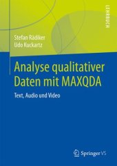 book Analyse qualitativer Daten mit MAXQDA: Text, Audio und Video