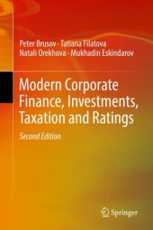 book Modern Corporate Finance, Investments, Taxation and Ratings