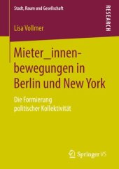 book Mieter_innenbewegungen in Berlin und New York: Die Formierung politischer Kollektivität