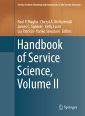 book Handbook of Service Science, Volume II