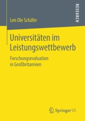 book Universitäten im Leistungswettbewerb: Forschungsevaluation in Großbritannien