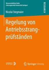 book Regelung von Antriebsstrangprüfständen