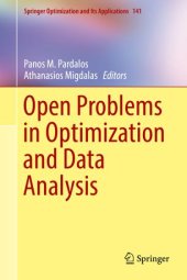 book Open Problems in Optimization and Data Analysis