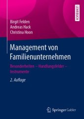 book Management von Familienunternehmen: Besonderheiten – Handlungsfelder – Instrumente