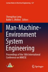 book Man-Machine-Environment System Engineering: Proceedings of the 18th International Conference on MMESE