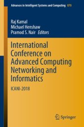 book International Conference on Advanced Computing Networking and Informatics: ICANI-2018