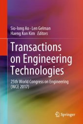 book Transactions on Engineering Technologies: 25th World Congress on Engineering (WCE 2017)