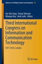 book Third International Congress on Information and Communication Technology: ICICT 2018, London