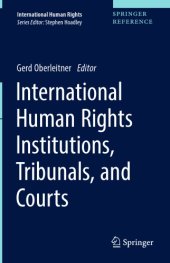 book International Human Rights Institutions, Tribunals, and Courts