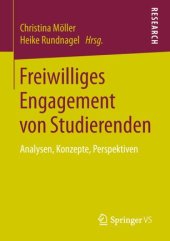 book Freiwilliges Engagement von Studierenden: Analysen, Konzepte, Perspektiven