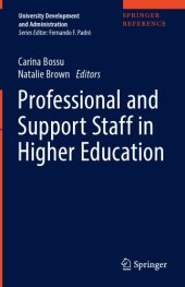 book Professional and Support Staff in Higher Education