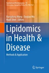 book Lipidomics in Health & Disease: Methods & Application
