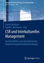 book CSR und Interkulturelles Management: Gesellschaftliche und unternehmerische Verantwortung international bewältigen