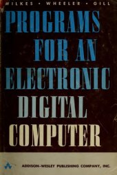 book The Preparation of Programs for an Electronic Digital Computer