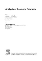 book Analysis of Cosmetic Products