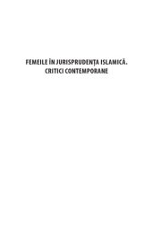 book Femeile in jurisprudenta islamica. Critici contemporane.