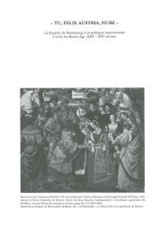 book "Tu Felix Austria, nube": La dynastie de Habsbourg et sa politique matrimoniale à la fin du Moyen Age (XIIIe-XVIe siècles)