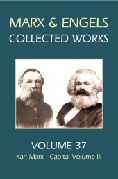 book Collected works / Vol. 37, Karl Marx: Capital, Vol. III.