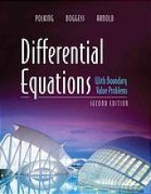 book Differential equations with boundary value problems