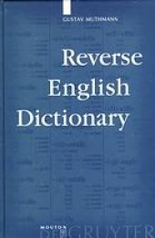 book Reverse English dictionary : based on phonological and morphological principles