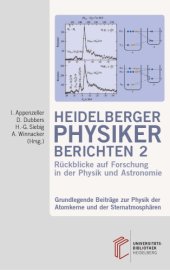 book Grundlegende Beiträge zur Physik der Atomkerne und der Sternatmosphären: Rückblicke auf Forschung in der Physik und Astronomie