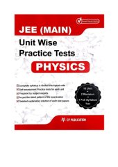 book IITJEE main Unit wise practice Tests for IIT JEE Physics from CP Publication 10 Unit Tests 2 Revision 1 Full syllabus Test Career Point Kota