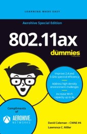 book 802.11ax for Dummies: Aerohive Special Edition