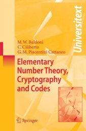 book Elementary Number Theory, Cryptography and Codes