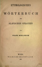 book Etymologisches Wörterbuch der slawischen Sprachen