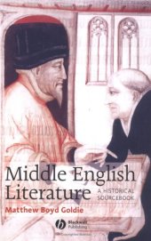 book Middle English Literature: A Historical Sourcebook