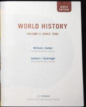 book World History, Volume II: Since 1500