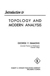 book Introduction to Topology and Modern Analysis