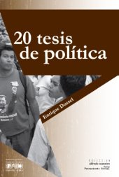 book 20 tesis de política