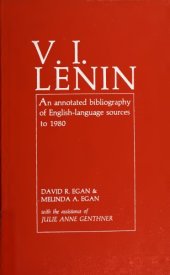 book V.I. Lenin - An annotated bibliography of English-language sources to 1980