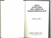 book Hindu scriptures and American transcendentalists