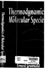 book Thermodynamics of molecular species