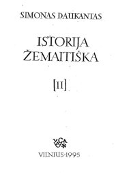 book Istorija žemaitiška