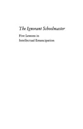 book The ignorant schoolmaster: Five Lessons in Intellectual Emancipation