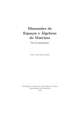 book Dimensoes de Espacos e Algebras de Matrizes