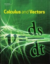 book Nelson Calculus and Vectors 12: Student Book