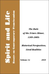 book Rule of the Friars Minor 1209-2009: Historical Perspectives, Lived Realities