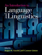 book An Introduction to Language and Linguistics