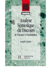 book Analyse sémiotique du discours