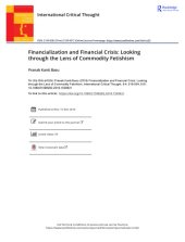 book Financialization and Financial Crisis Looking through the Lens of Commodity Fetishism